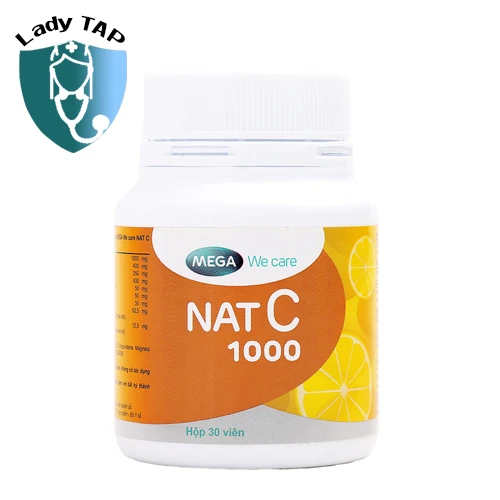 Nat C 1000 Mega - Viên uống bổ sung vitamin C hiệu quả của Úc