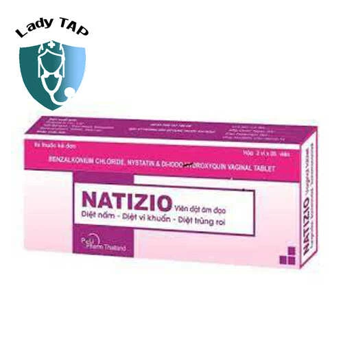 Natizio - Viên đặt điều trị viêm phụ khoa hiệu quả của Thái Lan