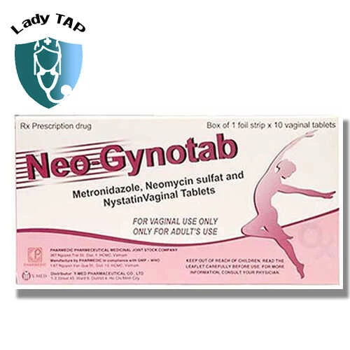 Neo Gynotab - Viên đặt điều trị viêm phụ khoa hiệu quả