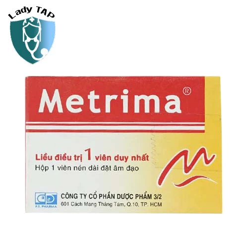 METRIMA 500 Dược 3-2 - Thuốc trị bội nhiễm do vi khuẩn nhạy cảm với clotrimazol