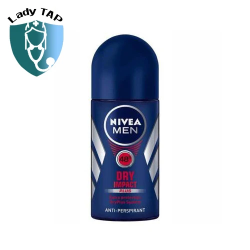 Nivea Men Dry Impact 48H 50ml - Lăn khử mùi khô thoáng dành cho nam giới