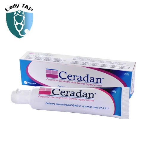 Ceradan Cream 10g - Giúp bảo vệ da trong da khô, da bị kích ứng và mẫn cảm.