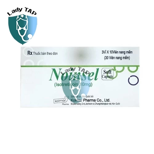 Noinsel 10mg Kolmar - Điều trị các dạng mụn trứng cá nặng