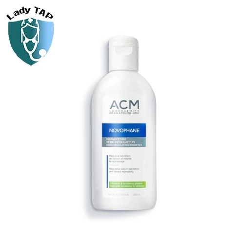 Novophane Sebo-regulating Shampoo 200ml ACM - Dầu gội chuyên biệt cho tóc dầu