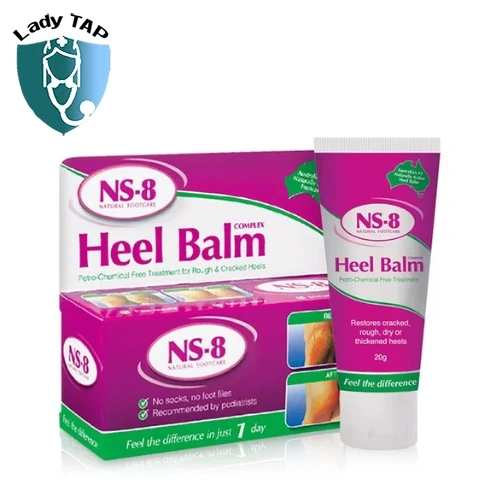 NS-8 Heel Balm Complex 20g Plunkett Pharmaceuticals - Kem trị nứt gót chân