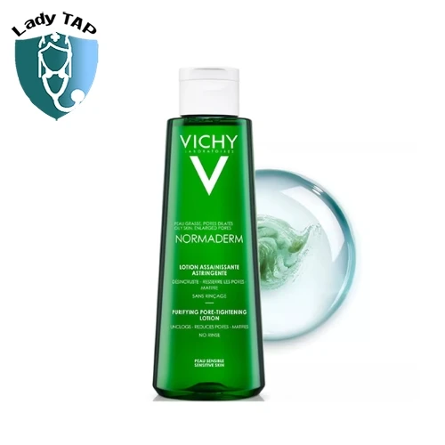 Nước cân bằng Vichy Normaderm Tonique 200ml - Làm thông thoáng, se khít lỗ chân lông và làm sạch da