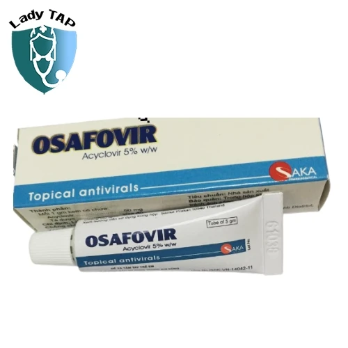Osafovir Cream 5g Polipharm - Thuốc bôi ngoài trị viêm da