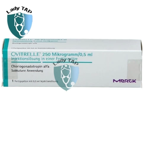 Ovitrelle 250 micrograms/0.5ml MerckSerono - Kích thích trứng rụng