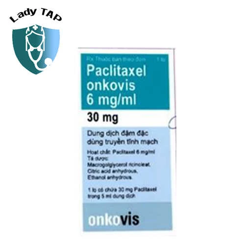 Paclitaxel Onkovis 6mg/ml - Thuốc điều trị ung thư buồng trứng hiệu quả của Onkotec