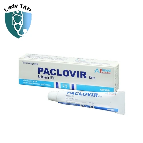 Paclovir Cream Apimed - Điều trị herpes môi và herpes sinh dục