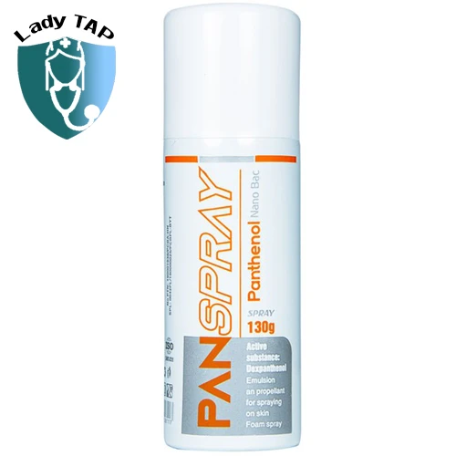 Panthenol Nano Bạc Spray 130g Bimex - Chai xịt điều trị tổn thương da