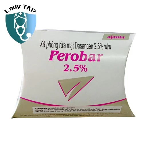 Perobar 2.5% Ajanta - Xà phòng trị mụn của Ấn Độ