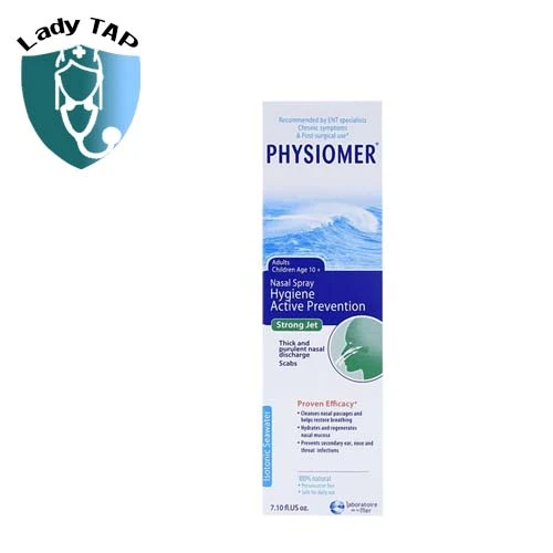 Physiomer 210ml De la Mer - Làm sạch dịch nhầy trong mũi