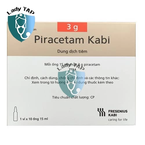 Piracetam Kabi 3g/15ml - Thuốc điều trị thiếu máu, đột quỵ