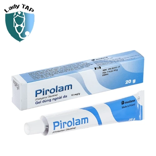 Pirolam 20g (hỗn dịch bôi) Medana Pharma - Thuốc trị các bệnh nấm 