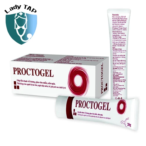 Proctogel 20g Bimex - Gel bôi làm liền da, trị trĩ hiệu quả