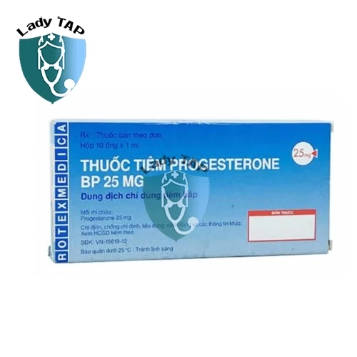 Progesterone injection BP 25mg - Thuốc điều trị rối loạn chức năng tử cung