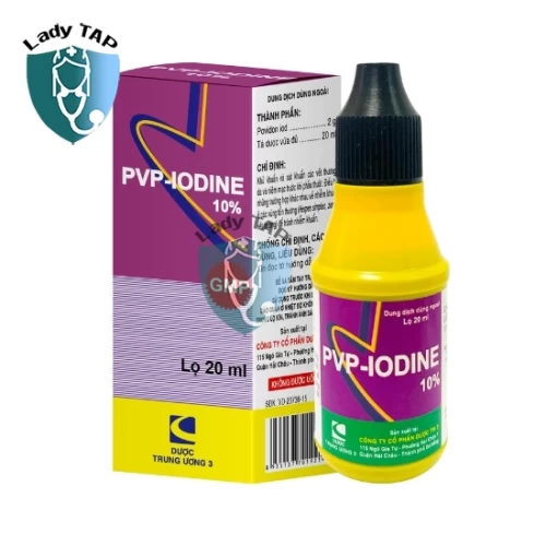PVP-Iodine 10% TW3 - Thuốc sát trùng vết thương