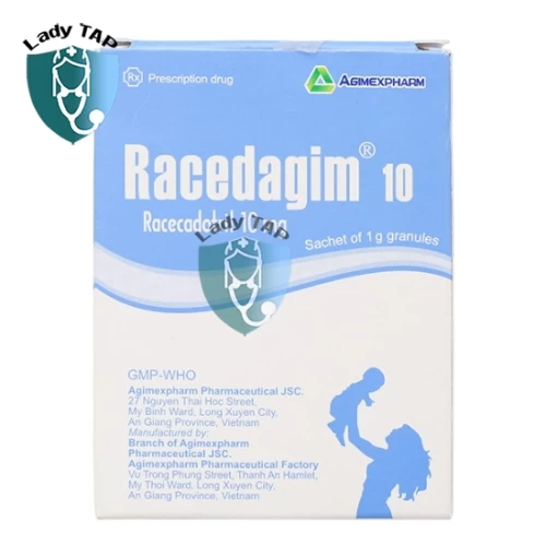 Racedagim 10 Agimexpharm - Thuốc điều trị tiêu chảy, chống mất nước