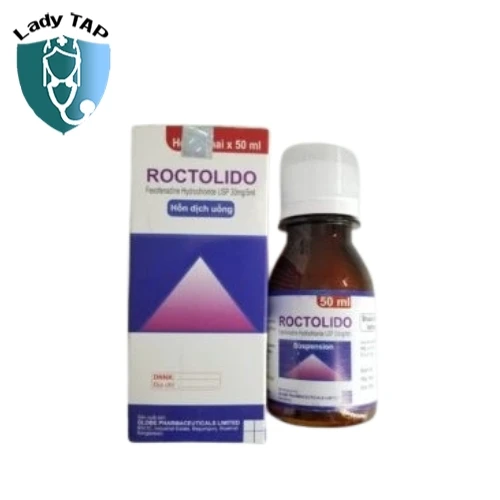 Roctolido 50ml Globe Pharmaceuticals - Hỗn dịch uống trị viêm mũi dị ứng