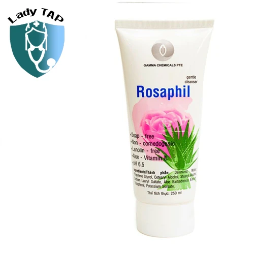 Rosaphil 250 Ml Gamma Chemicals - Sữa rửa mặt làm sạch và trắng da