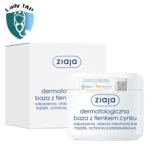 Ziaja Dermatological Base With Zinc Oxide - Làm dịu nhẹ da và dưỡng ẩm da