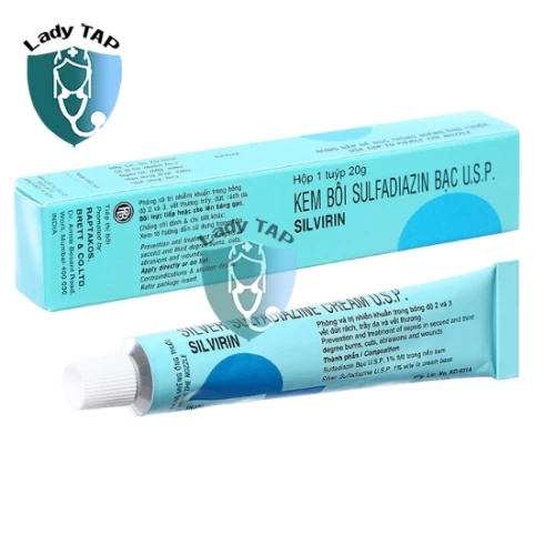 Silvirin 20g  Satyam - Kem bôi điều trị nhiễm khuẩn da hiệu quả