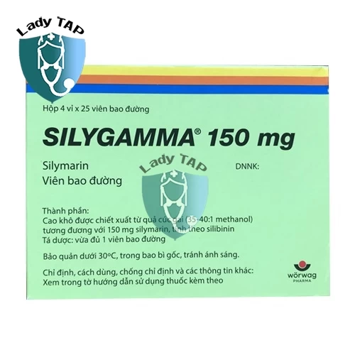 Silygamma 150mg Worwag - Hỗ trợ điều trị bệnh viêm gan mãn tính