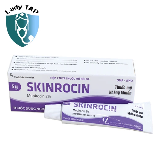 Skinrocin 5g VCP - Thuốc bôi điều trị nhiễm khuẩn da hiệu quả.
