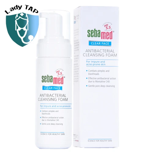 Sữa rửa mặt Sebamed Clear Face Antibacterial Cleansing Foam pH 5.5 150ml