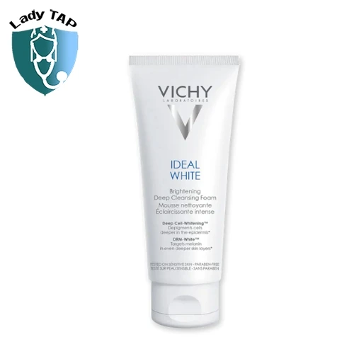 Sữa rửa mặt Vichy Ideal White Brightening Deep Cleansing Foam 100ml - Cải thiện độ sáng mịn cho màu da