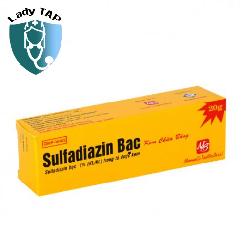 Sufadiazin Bạc 20g Medipharco - Kem bôi điều trị vết thương, bỏng ngoài da