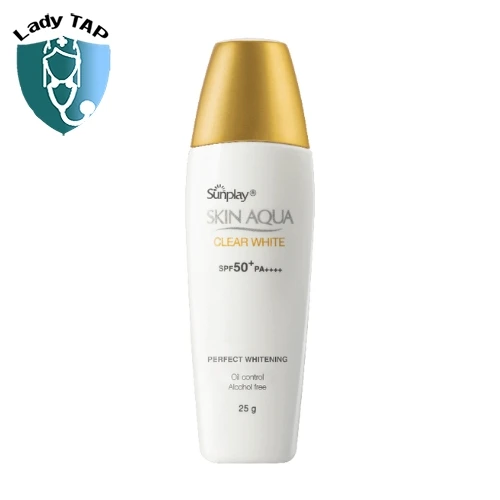 Sunplay Skin Aqua Clear White Extremely Light Feel Oil Control 30g - Sữa chống nắng dưỡng trắng