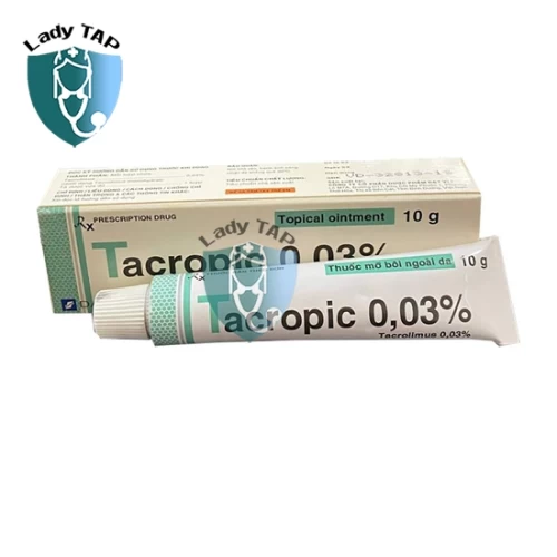 Tacropic 0,03% Davipharm - Điều trị viêm da cơ địa vừa đến nặng