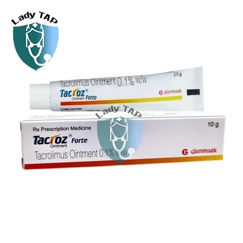 Tacroz Forte 0.1% 10g Glenmark Pharmaceuticals - Thuốc điều trị Eczema