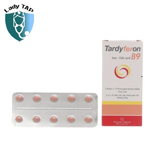 Tardyferon B9 Pierre Fabre - Thuốc bổ sung chất sắt