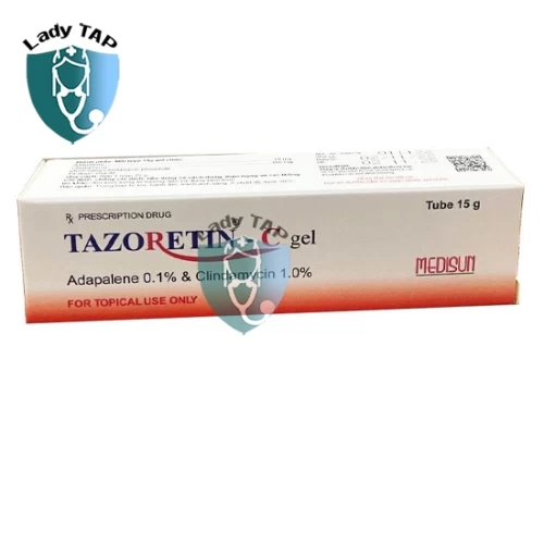 Tazoretin-C Gel 15g Medisun - Làm giảm và ngăn ngừa sự hình thành mụn mới