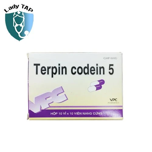 Terpin Codein 5 VPC - Trị ho, long đờm trong các trường hợp viêm phế quản