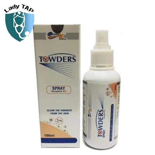 Towders Spray 100ml Ocean Pharma - Xịt trị các loại ký sinh trùng dưới da
