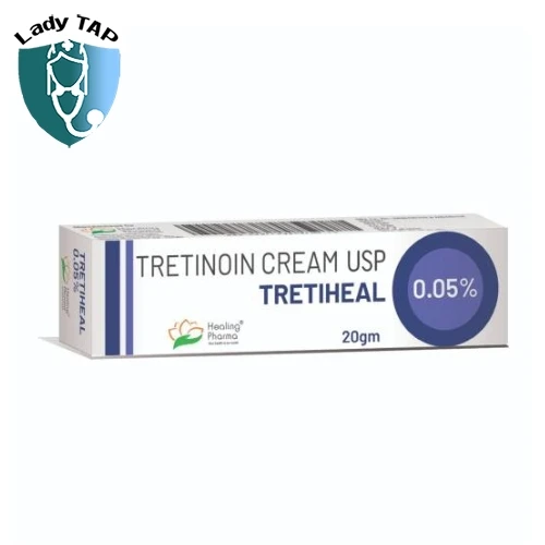Tretiheal 0.05% 20g (Tretinoin Cream) Healing Pharma - Kem bôi trị mụn hiệu quả