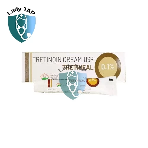 Tretiheal 0.1% 20g (Tretinoin Cream) Healing Pharma - Sản phầm bôi trị mụn và ngừa lão hóa