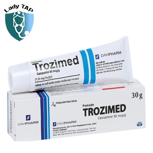 Trozimed 30g Davipharm - Thuốc trị vảy nến từ nhẹ đến vừa