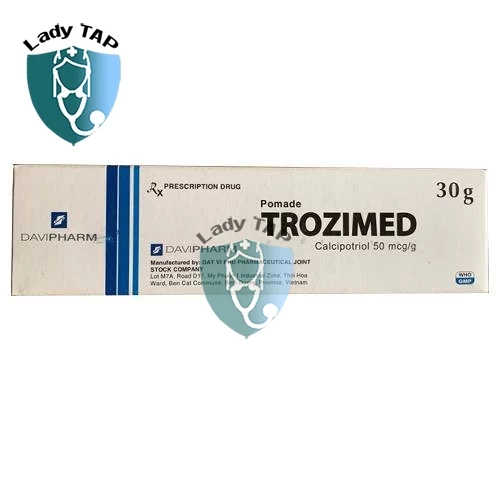 Trozimed 30g Davipharm - Thuốc trị vảy nến từ nhẹ đến vừa