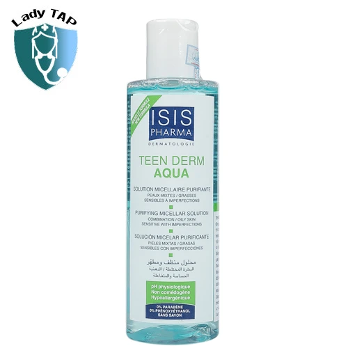 Gel rửa mặt Isis Pharma Teen Derm Gel Sensitive 100ml - Giúp làm giảm mụn và giảm nhờn