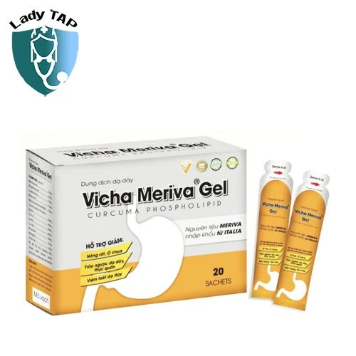 Vicha Meriva Gel Viên Châu - Dung dịch dạ dày giúp Hỗ trợ giảm acid dịch vị