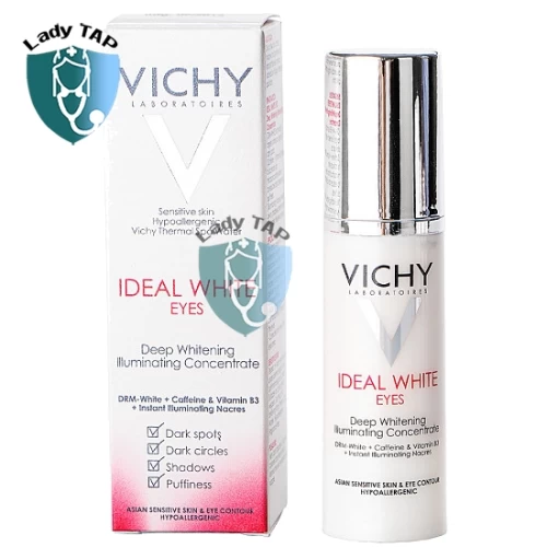 Vichy Ideal White Eyes Deep Whitening 15ml - Giúp kiểm soát sắc tố gây nám tận gốc tế bào