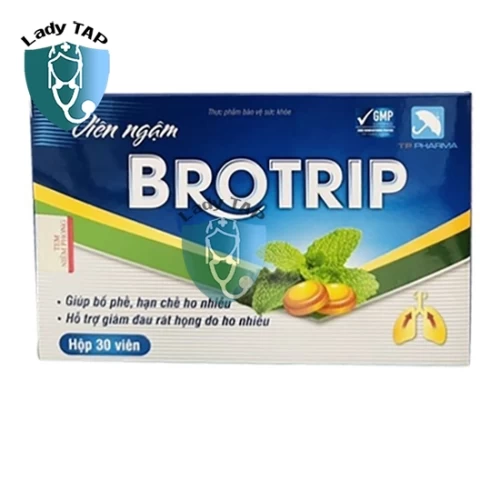 Viên Ngậm Brotrip TP Pharma - Bổ phế, long đờm, giảm ho