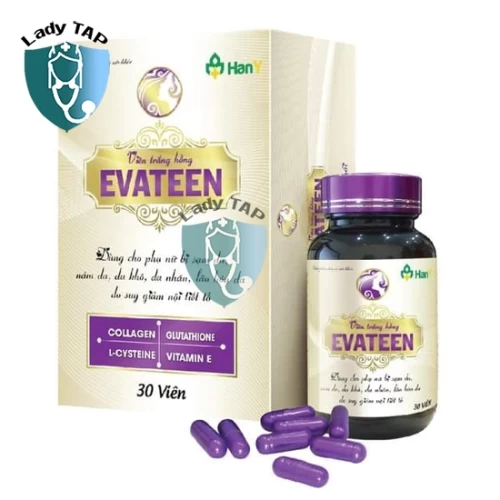 Viên trắng hồng Evateen - Khơi dậy làn da trắng sáng, mịn màng