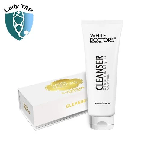 White Doctors Cleanser Clean Light - Sữa rửa mặt làm sạch chất nhờ, bụi bẩn và vi khuẩn trên da