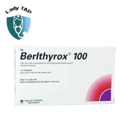 BERLTHYROX 100 Berlin Chemie AG - Thuốc bổ sung cho người thiếu hormon T3 và T4